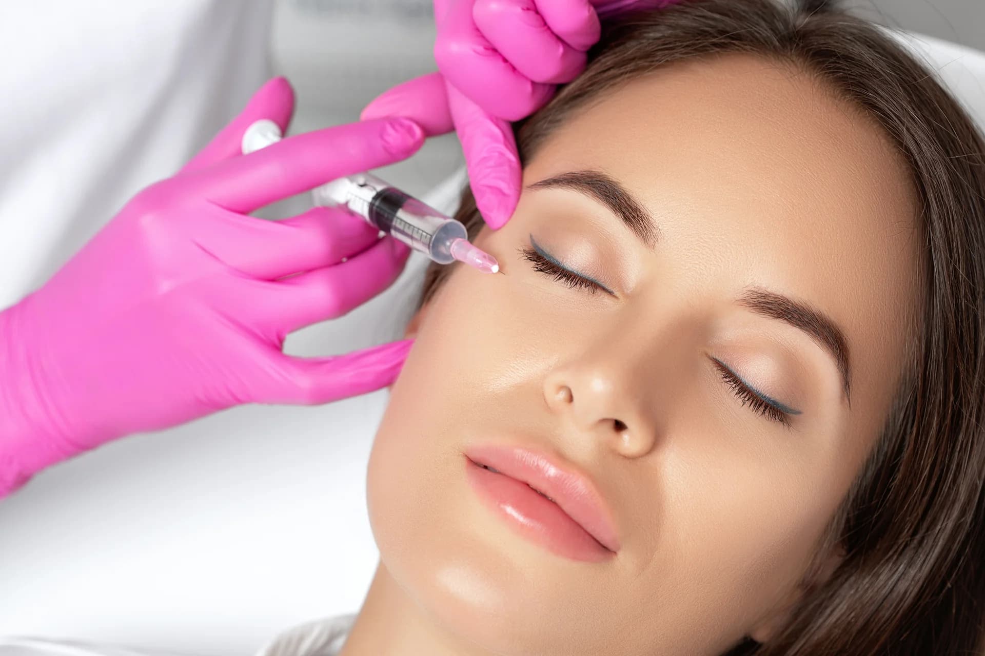 Facial profile showcasing natural skin texture and contours